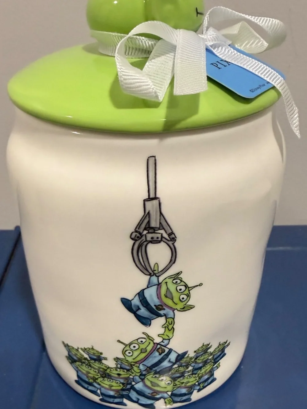 Rae Dunn Disney Pixar Toy Story Alien Cookie Jar 